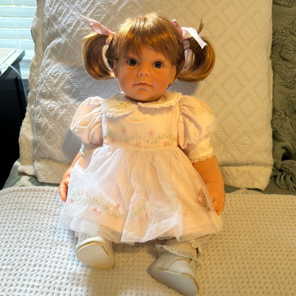 A collectible doll.